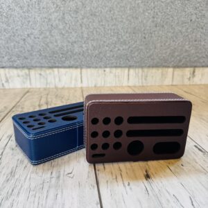 Premium PU Leather Desk Organizer – Multi-Compartment Office Organizer