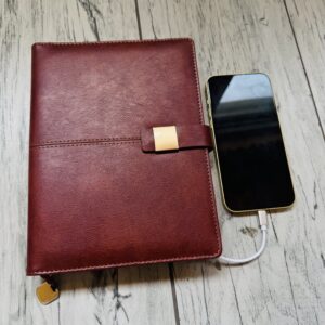 Premium Smart Wireless and wire Charging Business Organizer with 10000mAh Power Bank