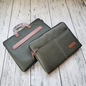 Nautica 2-Piece Business Laptop Bag Set – Olive Green