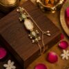 Emerald Kundan Bracelet Watch for Women